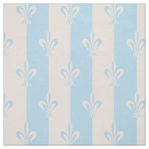 Fleur de Lis Champagne bleu clair et rose