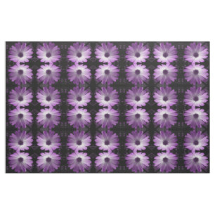 Tissu Fleur de marguerite pourpre Motif d'artisanat