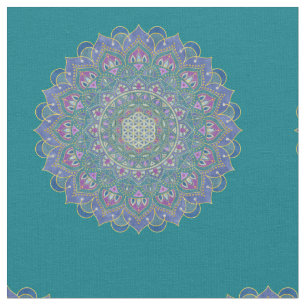 Tissu Fleur De Vie - Mandala India Style 1