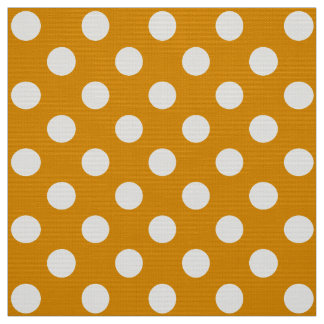 Tissu FLEUR SAUVAGE - Pois classique sur Jaune doré
