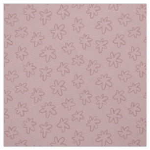 Tissu Fleurs à main Abstraites roses simples