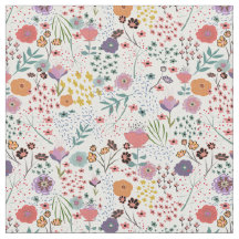 Fleurs colorées tendance Motif floral printanier
