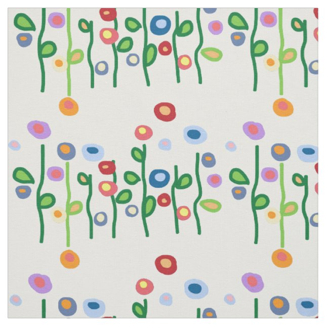 Tissu Fleurs d'art mod (Échantillon)