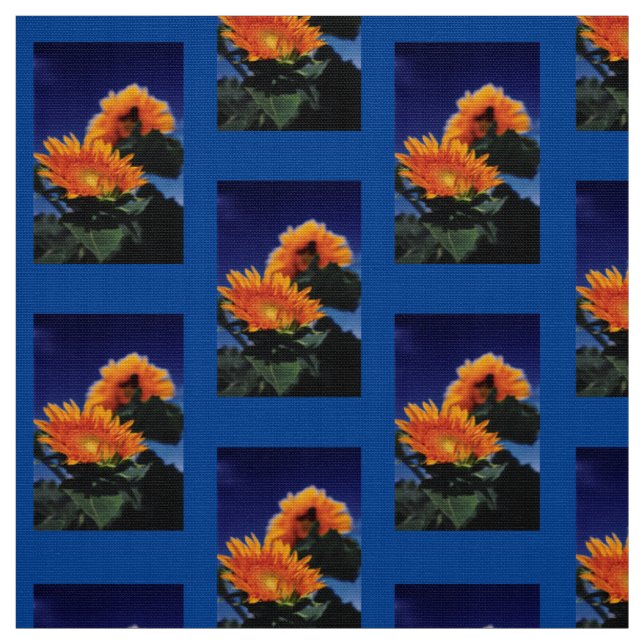 Tissu Fleurs de soleil (Échantillon)