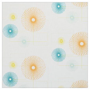 Tissu fleurs des années 50