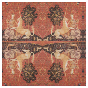 Tissu Fleurs d'Imaginaires, Animaux