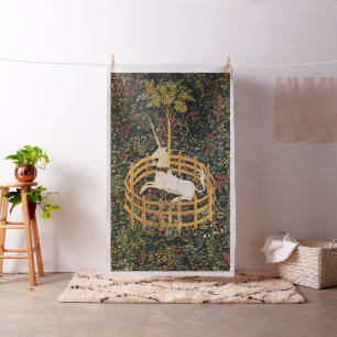 TISSU FLEURS D'IMAGINAIRES GOTHIQUES UNICORNES, MOTIFS F