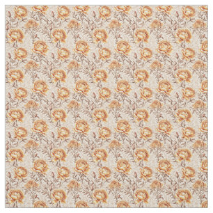 Tissu Fleurs d'or