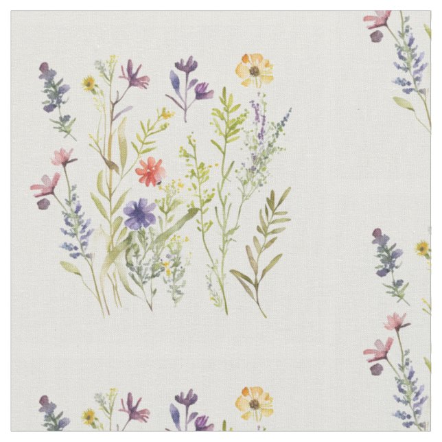 Tissu Fleurs sauvages délicieuses (Fermer)