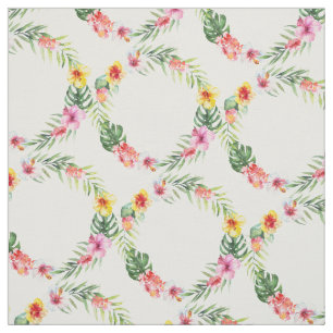Tissu Fleurs tropicales exotiques modernes Motif de cour