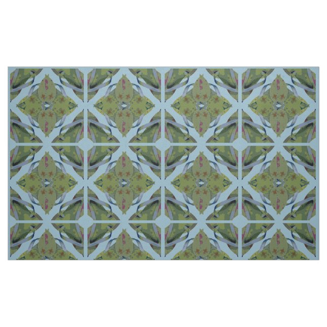 Tissu Flipflops Design vert foncé (Fat Quarter)
