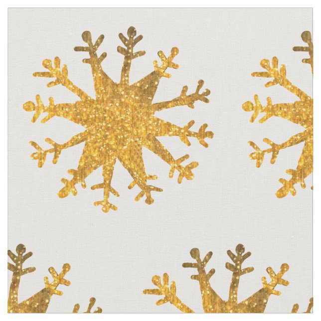 Tissu Flocons d'or (Fermer)