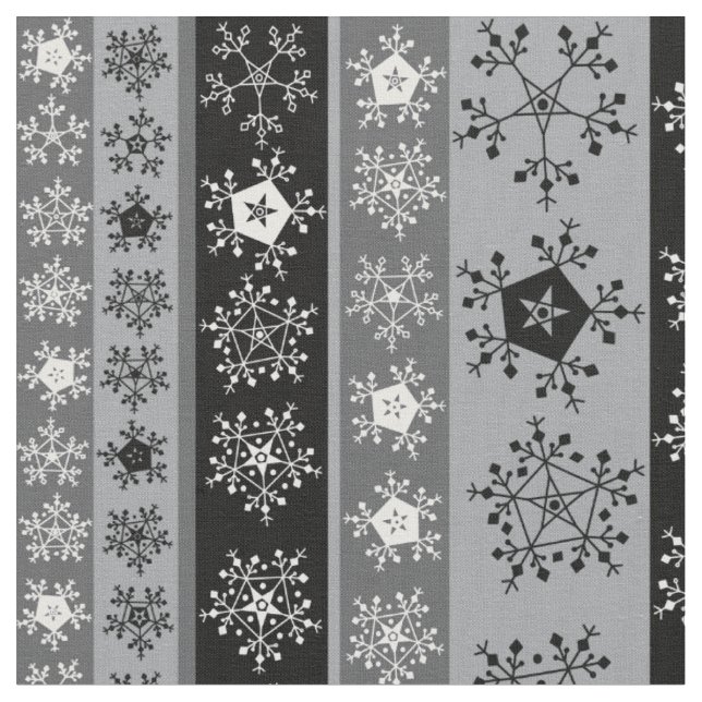 Tissu Flocus de neige (Fermer)