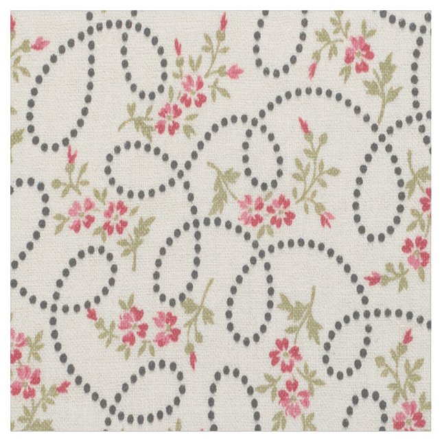 Tissu Floral aux points 1920 (Fermer)