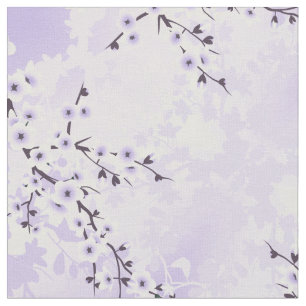 Tissu Floral Cerisier Fleur pourpre Motif