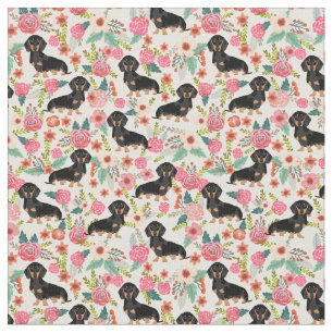 Tissu floral de Doxie - noircissez et bronzez le