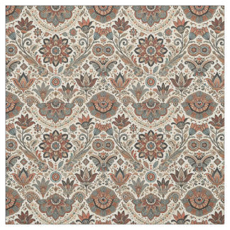 Tissu floral de la terre de Bohême