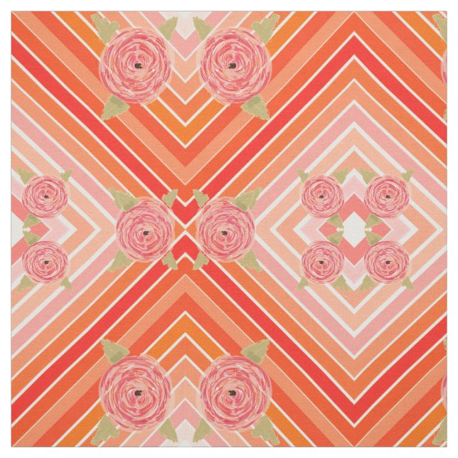 Tissu floral moderne (Échantillon)