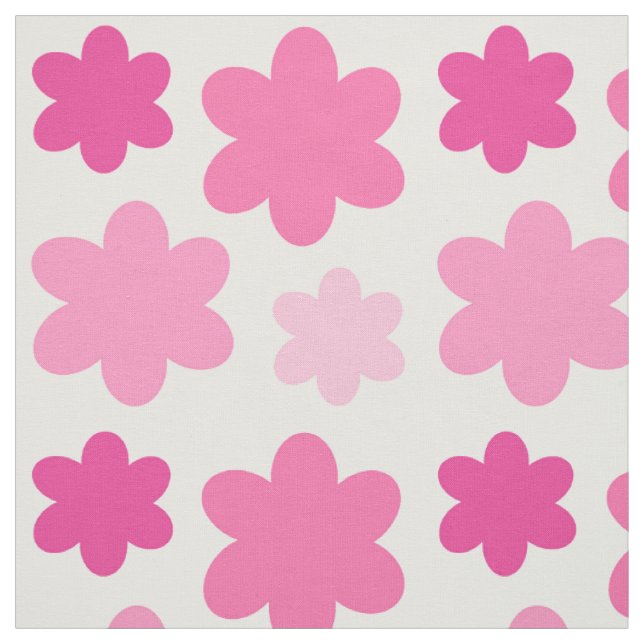 Tissu Floral rose (Échantillon)