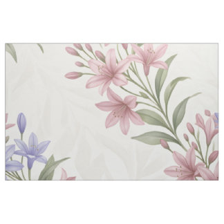 Tissu floral sans couture lila rose pastel Pat