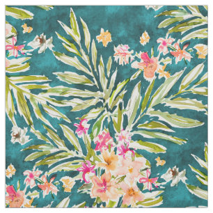 Tissu Floral tropical d'aquarelle de NUEVO VALLARTA