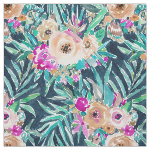 Tissu Floral tropical foncé TELLEMENT DÉCONTRACTÉ