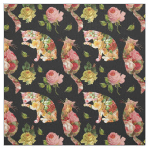 Tissu floral Vintage de Kitties Rose