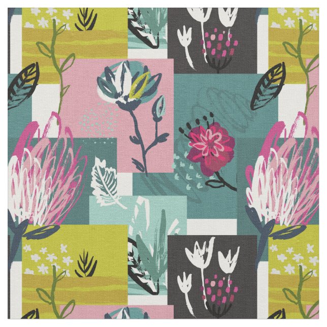 Tissu Floral Vintage unique (Fermer)