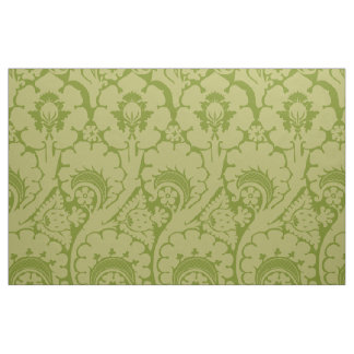Tissu Florales Renaissance Vert Jaune