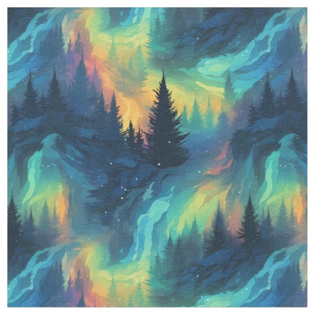 Tissu Forêt d'Aurora (Fermer)