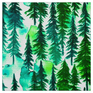 Tissu Forêt de pins de montagne