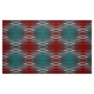 Tissu Foule gris sur la turquoise bordeaux
