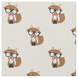 Tissu Fox de brun de cravate d'arc et de hippie en verre