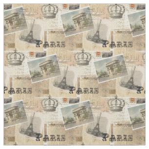 Tissu français de Paris de carte postale