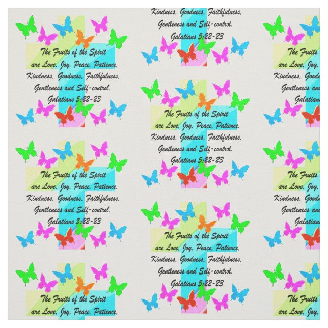 TISSU FRUITS CHRÉTIENS DE L'ESPRIT (Échantillon)