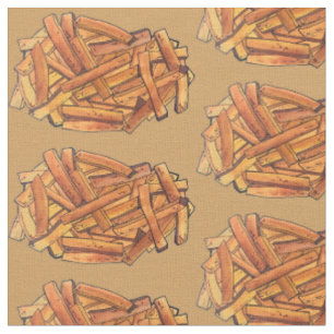 Tissu Fry Steak Fries frites Pommes de terre Junk Food