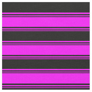 Tissu Fuchsia & Black Stripes