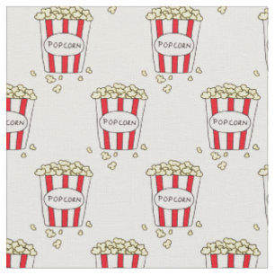 Tissu Fun cinéma Théâtre Popcorn dans le seau pour coudr