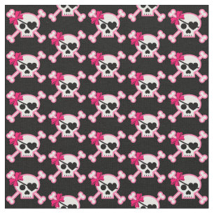 Tissu Fun Girl Skull