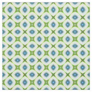 Tissu Funky Lime Green Aqua Mosaïque Carré turquoise