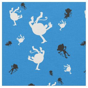 Tissu Funny Monkey Motif Fabric - Jouer Jungle Thème
