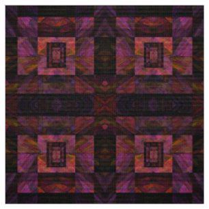 Tissu Galaxie Noire Colorée De Blocs Oeuvre
