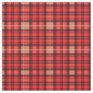 Tissu Gamme Tartan Plaid Traditionnel Rouge tendance
