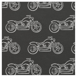 Tissu Garçons moto course vélo moto noir blanc