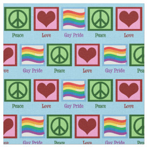 Tissu Gay pride d'amour pour la paix