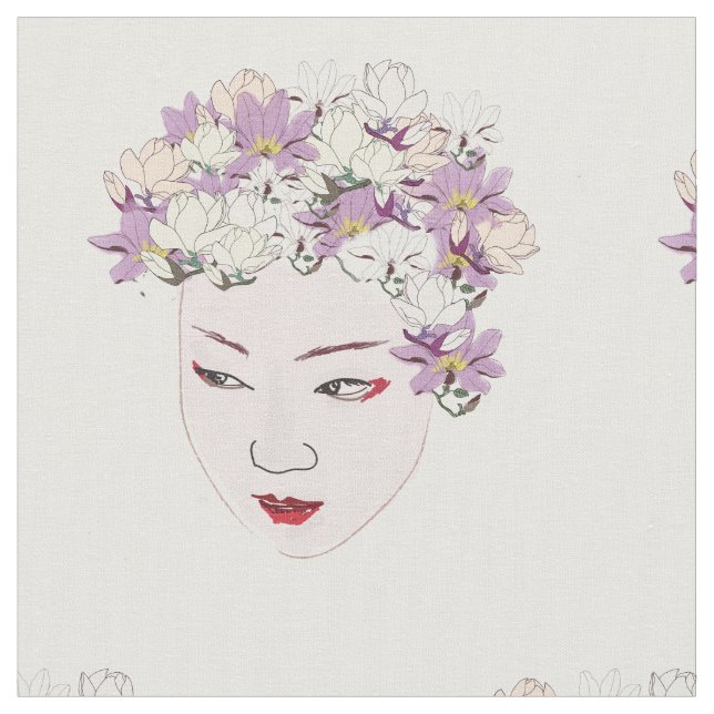 Tissu Geisha FLowers (Fermer)