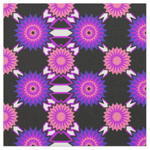 Tissu Genderfluidité Fierté sans couture motif de fleurs