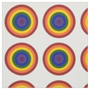 Tissu géométrique du Motif à bulles arc-en-ciel