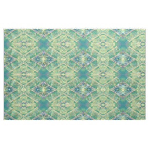 Tissu géométrique vert violet jaune diamant
