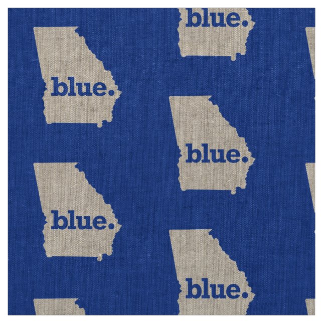 TISSU GÉORGIE D'ÉTAT BLEUE (Échantillon)